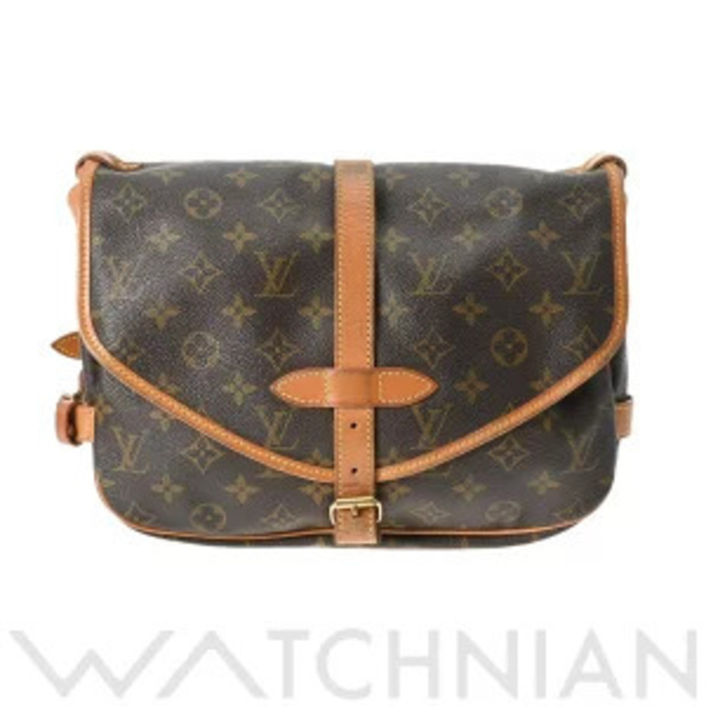 Louis Vuitton Monogram Saumur Brown Canvas Shoulder Bag